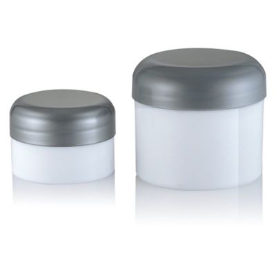 Materiale del colletto PP 30 ml 50 ml Contenitore cosmetico Bottone di plastica per crema con coperchio