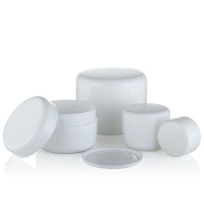 Corpo Bianco 250 ml Bottoni in PP per la capacità di crema Materiale di tappo di plastica per cosmetici industriali
