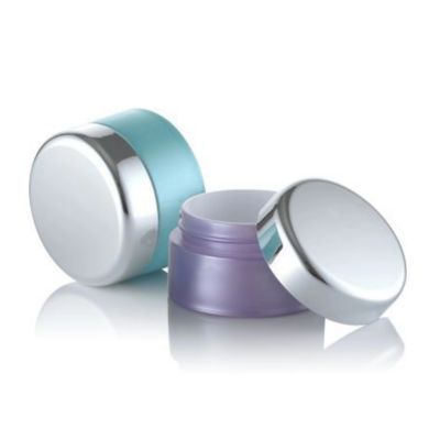 Collare di plastica 3ml 5ml Doppio strato PP Crema Bottone per la cura del viso in colori personalizzati