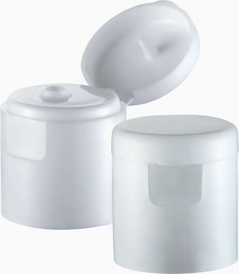 Ordine personalizzato Flip Top Cap riciclabile Diretto 28mm Bianco cilindrico Flip Cap di plastica