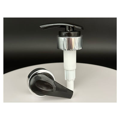 Consegna rapida Pompa di lozione in argento nero senza versamento per imballaggi cosmetici di lusso Crema per il corpo