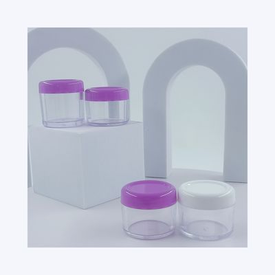 Materiale di base Vaso di crema di plastica per colori cosmetici personalizzati 5ml 10ml 15ml 20ml