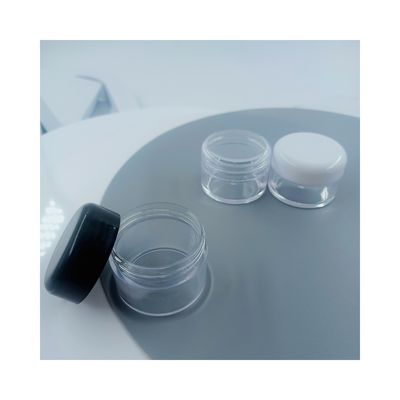 7 ml 10 ml PS Collar Clear Plastic Cream Jar per imballaggi cosmetici industriali