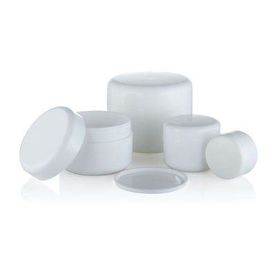 CARE PELLE Bottone ricaricabile di crema di PP bianco 20g 50g 100g 250g con coperchio di plastica