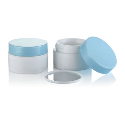 Imballaggio cosmetico personalizzato con logo 20 ml vasetto di crema in PP con coperchio blu cielo