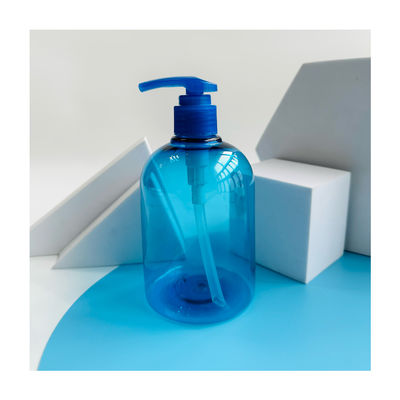 Bottiglia di pompa trasparente in PET da 400 ml per sapone liquido, disinfettante per le mani, shampoo vuoto, gel doccia