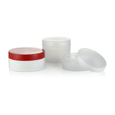 30 ml 50 ml 70 ml Imballaggio cosmetico Ambrone trasparente Nero PP Bottiglia di crema di plastica con coperchio di plastica