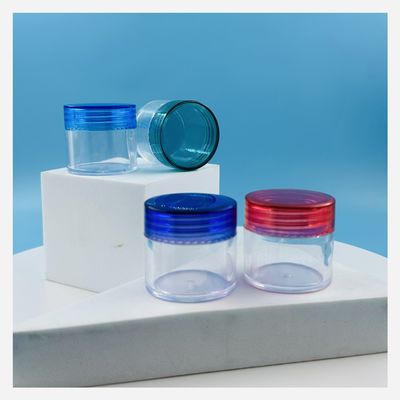 Contenitore cosmetico da 20 ml Vaso vuoto PS Vaso di plastica trasparente con coperchio