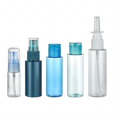 Bottiglie di plastica in PET da 15 ml, 30 ml, 40 ml, 50 ml e 60 ml con pompatori o tappi di plastica
