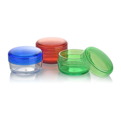 Bottone di crema per il viso a colori personalizzato 15ml PET Bottone di plastica per bottone cosmetico vuoto