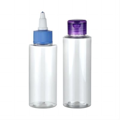 Bottiglia di plastica in PET da 100 ml e 120 ml con pompe spruzzatrici per imballaggi cosmetici ecologici