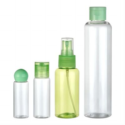 Bottiglia in plastica PET da 25 ml, 30 ml, 80 ml e 200 ml con spruzzatore di nebbia fine e tappi in plastica personalizzati