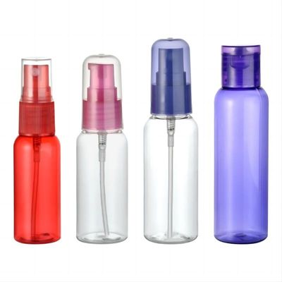 OEM professionale 30ml 40ml 50ml 60ml Bottiglie di plastica PET con pompa spruzzatore Flip Top Cap