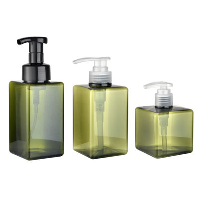 Personal Care PETG Bottiglia quadrata con pompa di lozione 250ml 450ml 500ml Capacità