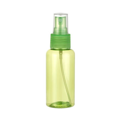 Bottiglia PET personalizzata da 80 ml Bottiglia rotonda spalla di plastica trasparente con pompa spray 24/410
