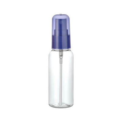 Colore personalizzato Bottiglia PET 50ml Bottiglia spruzzatrice di plastica con spruzzatore di nebbia fine 20/410